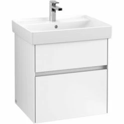 Villeroy & Boch Collaro Waschtischunterschrank Mit 2 Auszügen 55,4 Cm White Matt Mit Beleuchtung -VILLEROY & BOCH shop 71606070 2