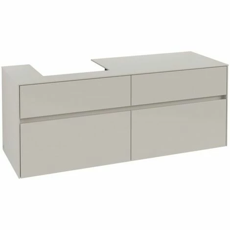 Villeroy & Boch Collaro Waschtischunterschrank mit 4 Auszügen 140 cm Soft Grey Ohne Beleuchtung Links Villeroy & Boch Collaro Waschtischunterschrank Mit 4 Auszügen 140 Cm Soft Grey Ohne Beleuchtung Links -VILLEROY & BOCH shop 71606071 2