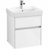 Villeroy & Boch Collaro Handwaschbeckenunterschrank Mit 2 Auszügen 51 Cm Glossy White Mit Beleuchtung