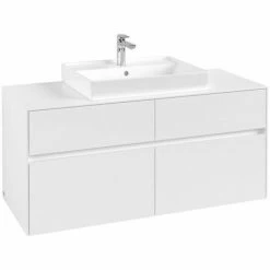 Villeroy & Boch Collaro Waschtischunterschrank Mit 4 Auszügen 120 Cm White Matt Ohne Beleuchtung Mittig 4 Villeroy & Boch Collaro Waschtischunterschrank Mit 4 Auszügen 120 Cm White Matt Ohne Beleuchtung Mittig -VILLEROY & BOCH shop 71606079 3