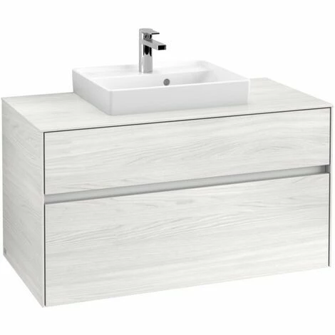 Villeroy & Boch Collaro Waschtischunterschrank 100cm Mit 2 Auszügen Und Variabler Beckenposition White Wood Mit Beleuchtung Mittig 50 Cm 4 Villeroy & Boch Collaro Waschtischunterschrank 100cm Mit 2 Auszügen Und Variabler Beckenposition White Wood Mit Beleuchtung Mittig 50 Cm – Bild 2