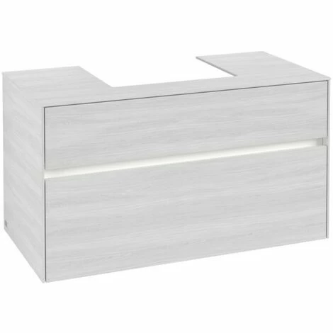 Villeroy & Boch Collaro Waschtischunterschrank 100cm Mit 2 Auszügen Und Variabler Beckenposition White Wood Mit Beleuchtung Mittig 50 Cm 5 Villeroy & Boch Collaro Waschtischunterschrank 100cm Mit 2 Auszügen Und Variabler Beckenposition White Wood Mit Beleuchtung Mittig 50 Cm – Bild 3