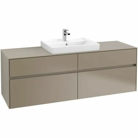 Villeroy & Boch Collaro Waschtischunterschrank 160cm mit 4 Auszügen und variabler Beckenposition Truffle Grey Mit Beleuchtung Mittig 60 cm Villeroy & Boch Collaro Waschtischunterschrank 160cm Mit 4 Auszügen Und Variabler Beckenposition Truffle Grey Mit Beleuchtung Mittig 60 Cm -VILLEROY & BOCH shop 71606089 2