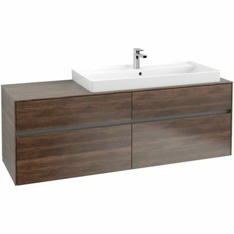 Villeroy & Boch Collaro Waschtischunterschrank 160cm Mit 4 Auszügen Und Variabler Beckenposition Arizona Oak Mit Beleuchtung Rechts 100 Cm 4 Villeroy & Boch Collaro Waschtischunterschrank 160cm Mit 4 Auszügen Und Variabler Beckenposition Arizona Oak Mit Beleuchtung Rechts 100 Cm – Bild 2