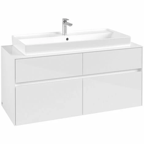 Villeroy & Boch Collaro Waschtischunterschrank 120cm mit 4 Auszügen Glossy White Ohne Beleuchtung Villeroy & Boch Collaro Waschtischunterschrank 120cm Mit 4 Auszügen Glossy White Ohne Beleuchtung -VILLEROY & BOCH shop 71606096 2