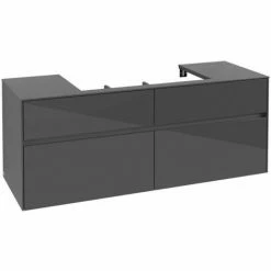 Villeroy & Boch Collaro Waschtischunterschrank 140cm Mit 4 Auszügen Glossy Grey Ohne Beleuchtung Mittig 3 Villeroy & Boch Collaro Waschtischunterschrank 140cm Mit 4 Auszügen Glossy Grey Ohne Beleuchtung Mittig -VILLEROY & BOCH shop 71606099 2