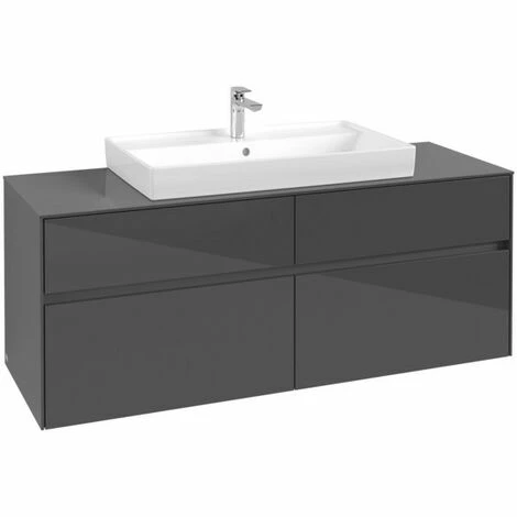 Villeroy & Boch Collaro Waschtischunterschrank 140cm mit 4 Auszügen Glossy Grey Ohne Beleuchtung Mittig Villeroy & Boch Collaro Waschtischunterschrank 140cm Mit 4 Auszügen Glossy Grey Ohne Beleuchtung Mittig -VILLEROY & BOCH shop 71606099 3