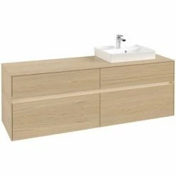 Villeroy & Boch Collaro Waschtischunterschrank 160cm Mit 4 Auszügen Nordic Oak Mit Beleuchtung Rechts -VILLEROY & BOCH shop 71606101 3