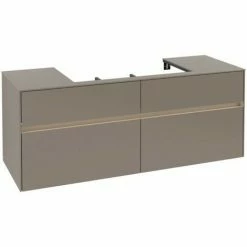 Villeroy & Boch Collaro Waschtischunterschrank 140cm Mit 4 Auszügen Truffle Grey Mit Beleuchtung Mittig 3 Villeroy & Boch Collaro Waschtischunterschrank 140cm Mit 4 Auszügen Truffle Grey Mit Beleuchtung Mittig -VILLEROY & BOCH shop 71606106 2