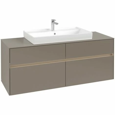 Villeroy & Boch Collaro Waschtischunterschrank 140cm mit 4 Auszügen Truffle Grey Mit Beleuchtung Mittig Villeroy & Boch Collaro Waschtischunterschrank 140cm Mit 4 Auszügen Truffle Grey Mit Beleuchtung Mittig -VILLEROY & BOCH shop 71606106 3