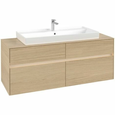Villeroy & Boch Collaro Waschtischunterschrank 140cm Mit 4 Auszügen Nordic Oak Mit Beleuchtung 5 Villeroy & Boch Collaro Waschtischunterschrank 140cm Mit 4 Auszügen Nordic Oak Mit Beleuchtung – Bild 3
