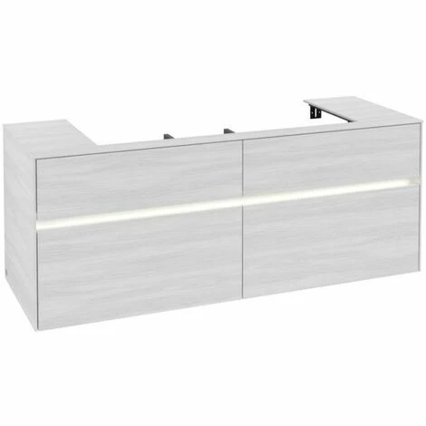 Villeroy & Boch Collaro Waschtischunterschrank 140cm mit 4 Auszügen White Wood Mit Beleuchtung Villeroy & Boch Collaro Waschtischunterschrank 140cm Mit 4 Auszügen White Wood Mit Beleuchtung -VILLEROY & BOCH shop 71606112 2