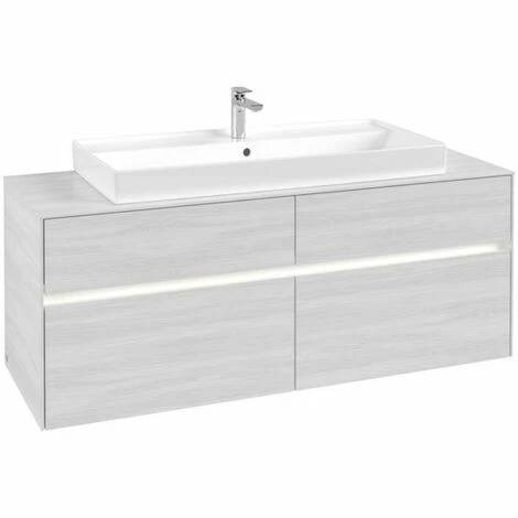 Villeroy & Boch Collaro Waschtischunterschrank 140cm mit 4 Auszügen White Wood Mit Beleuchtung Villeroy & Boch Collaro Waschtischunterschrank 140cm Mit 4 Auszügen White Wood Mit Beleuchtung -VILLEROY & BOCH shop 71606112 3