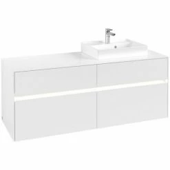 Villeroy & Boch Collaro Waschtischunterschrank Mit 4 Auszügen 140 Cm White Matt Mit Beleuchtung Rechts 7 Villeroy & Boch Collaro Waschtischunterschrank Mit 4 Auszügen 140 Cm White Matt Mit Beleuchtung Rechts -VILLEROY & BOCH shop 71606114 3
