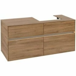 Villeroy & Boch Collaro Waschtischunterschrank Mit 4 Auszügen 120 Cm Kansas Oak Mit Beleuchtung Rechts -VILLEROY & BOCH shop 71606116 2