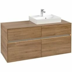 Villeroy & Boch Collaro Waschtischunterschrank Mit 4 Auszügen 120 Cm Kansas Oak Mit Beleuchtung Rechts -VILLEROY & BOCH shop 71606116 3