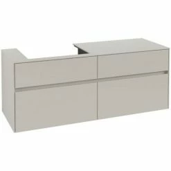 Villeroy & Boch Collaro Waschtischunterschrank Mit 4 Auszügen 140 Cm Soft Grey Ohne Beleuchtung Links 6 Villeroy & Boch Collaro Waschtischunterschrank Mit 4 Auszügen 140 Cm Soft Grey Ohne Beleuchtung Links -VILLEROY & BOCH shop 71606117 2