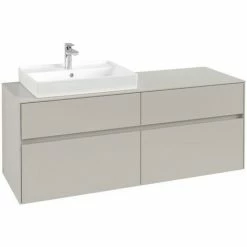 Villeroy & Boch Collaro Waschtischunterschrank Mit 4 Auszügen 140 Cm Soft Grey Ohne Beleuchtung Links 7 Villeroy & Boch Collaro Waschtischunterschrank Mit 4 Auszügen 140 Cm Soft Grey Ohne Beleuchtung Links -VILLEROY & BOCH shop 71606117 3