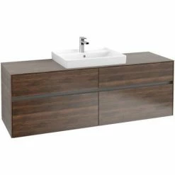 Villeroy & Boch Collaro Waschtischunterschrank 160cm Mit 4 Auszügen Und Variabler Beckenposition Arizona Oak Mit Beleuchtung Mittig 60 Cm -VILLEROY & BOCH shop 71606218 2