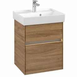 Villeroy & Boch Collaro Handwaschbeckenunterschrank Mit 2 Auszügen 46 Cm Kansas Oak Mit Beleuchtung -VILLEROY & BOCH shop 71606221 3