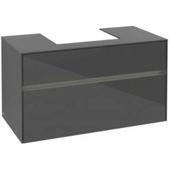 Villeroy & Boch Collaro Waschtischunterschrank 100cm Mit 2 Auszügen Und Variabler Beckenposition Glossy Grey Mit Beleuchtung Mittig 50 Cm 4 Villeroy & Boch Collaro Waschtischunterschrank 100cm Mit 2 Auszügen Und Variabler Beckenposition Glossy Grey Mit Beleuchtung Mittig 50 Cm -VILLEROY & BOCH shop 71606254 3