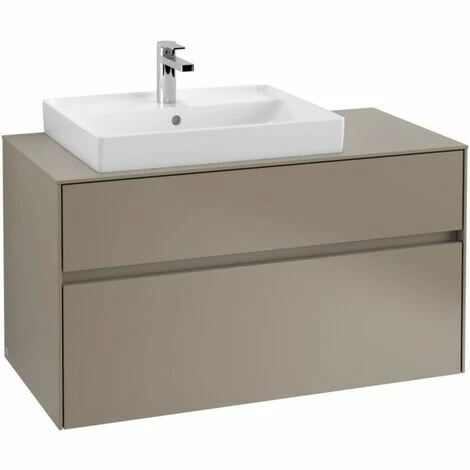 Villeroy & Boch Collaro Waschtischunterschrank 100cm mit 2 Auszügen und variabler Beckenposition Truffle Grey Mit Beleuchtung Links 60 cm Villeroy & Boch Collaro Waschtischunterschrank 100cm Mit 2 Auszügen Und Variabler Beckenposition Truffle Grey Mit Beleuchtung Links 60 Cm -VILLEROY & BOCH shop 71606261 2