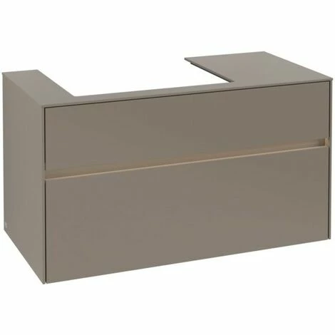 Villeroy & Boch Collaro Waschtischunterschrank 100cm mit 2 Auszügen und variabler Beckenposition Truffle Grey Mit Beleuchtung Links 60 cm Villeroy & Boch Collaro Waschtischunterschrank 100cm Mit 2 Auszügen Und Variabler Beckenposition Truffle Grey Mit Beleuchtung Links 60 Cm -VILLEROY & BOCH shop 71606261 3