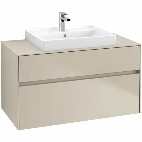 Villeroy & Boch Collaro Waschtischunterschrank 100cm mit 2 Auszügen und variabler Beckenposition Soft Grey Mit Beleuchtung Mittig 60 cm Villeroy & Boch Collaro Waschtischunterschrank 100cm Mit 2 Auszügen Und Variabler Beckenposition Soft Grey Mit Beleuchtung Mittig 60 Cm -VILLEROY & BOCH shop 71606264 2
