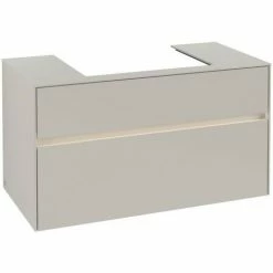 Villeroy & Boch Collaro Waschtischunterschrank 100cm Mit 2 Auszügen Und Variabler Beckenposition Soft Grey Mit Beleuchtung Mittig 60 Cm 4 Villeroy & Boch Collaro Waschtischunterschrank 100cm Mit 2 Auszügen Und Variabler Beckenposition Soft Grey Mit Beleuchtung Mittig 60 Cm -VILLEROY & BOCH shop 71606264 3