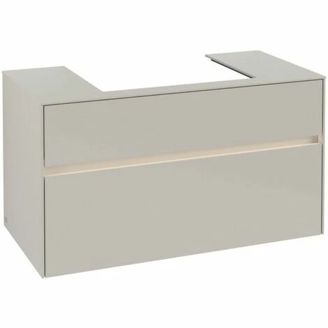 Villeroy & Boch Collaro Waschtischunterschrank 100cm mit 2 Auszügen und variabler Beckenposition Soft Grey Mit Beleuchtung Mittig 60 cm Villeroy & Boch Collaro Waschtischunterschrank 100cm Mit 2 Auszügen Und Variabler Beckenposition Soft Grey Mit Beleuchtung Mittig 60 Cm -VILLEROY & BOCH shop 71606264 3