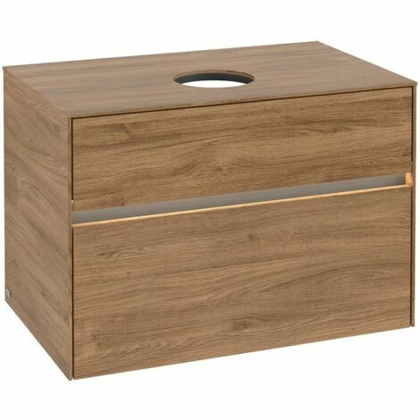 Villeroy & Boch Collaro Waschtischunterschrank 80cm Mit 2 Auszügen Kansas Oak Mit Beleuchtung 4 Villeroy & Boch Collaro Waschtischunterschrank 80cm Mit 2 Auszügen Kansas Oak Mit Beleuchtung – Bild 2
