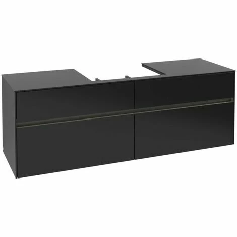 Villeroy & Boch Collaro Waschtischunterschrank 160cm mit 4 Auszügen und variabler Beckenposition Black Matt Lacquer Mit Beleuchtung Mittig 60 cm Villeroy & Boch Collaro Waschtischunterschrank 160cm Mit 4 Auszügen Und Variabler Beckenposition Black Matt Lacquer Mit Beleuchtung Mittig 60 Cm -VILLEROY & BOCH shop 71606301 3