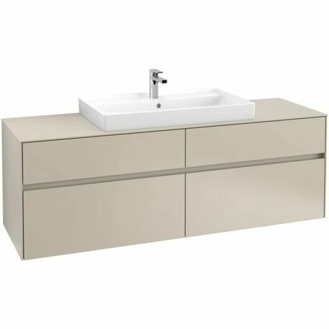 Villeroy & Boch Collaro Waschtischunterschrank 160cm mit 4 Auszügen und variabler Beckenposition Soft Grey Mit Beleuchtung Mittig 80 cm Villeroy & Boch Collaro Waschtischunterschrank 160cm Mit 4 Auszügen Und Variabler Beckenposition Soft Grey Mit Beleuchtung Mittig 80 Cm -VILLEROY & BOCH shop 71606302 2