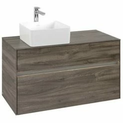 Villeroy & Boch Collaro Waschtischunterschrank 100cm Mit 2 Auszügen Stone Oak Mit Beleuchtung Links 7 Villeroy & Boch Collaro Waschtischunterschrank 100cm Mit 2 Auszügen Stone Oak Mit Beleuchtung Links -VILLEROY & BOCH shop 71606306 3