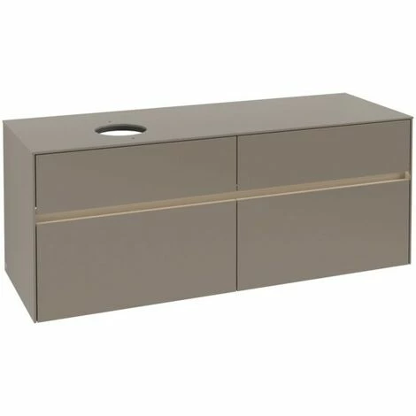 Villeroy & Boch Collaro Waschtischunterschrank 140cm mit 4 Auszügen Truffle Grey Mit Beleuchtung Links Villeroy & Boch Collaro Waschtischunterschrank 140cm Mit 4 Auszügen Truffle Grey Mit Beleuchtung Links -VILLEROY & BOCH shop 71606307 2