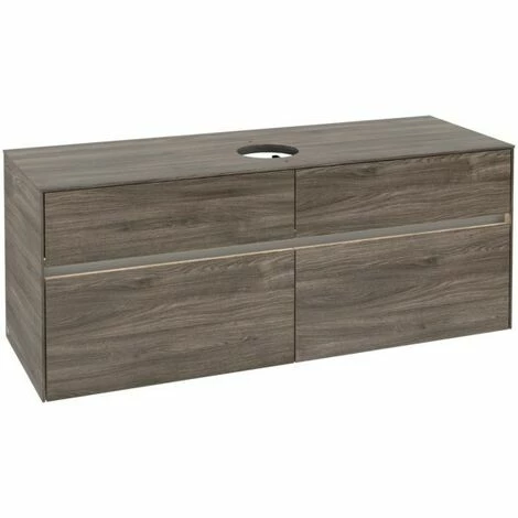 Villeroy & Boch Collaro Waschtischunterschrank 140cm Mit 4 Auszügen Stone Oak Mit Beleuchtung Mittig 4 Villeroy & Boch Collaro Waschtischunterschrank 140cm Mit 4 Auszügen Stone Oak Mit Beleuchtung Mittig – Bild 2