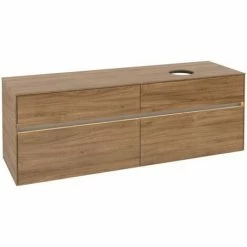 Villeroy & Boch Collaro Waschtischunterschrank 160cm Mit 4 Auszügen Kansas Oak Mit Beleuchtung Rechts -VILLEROY & BOCH shop 71606337 2
