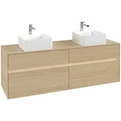 Villeroy & Boch Collaro Waschtischunterschrank 160cm Mit 4 Auszügen Für 2 Waschtische Nordic Oak Mit Beleuchtung 4 Villeroy & Boch Collaro Waschtischunterschrank 160cm Mit 4 Auszügen Für 2 Waschtische Nordic Oak Mit Beleuchtung -VILLEROY & BOCH shop 71606341 3