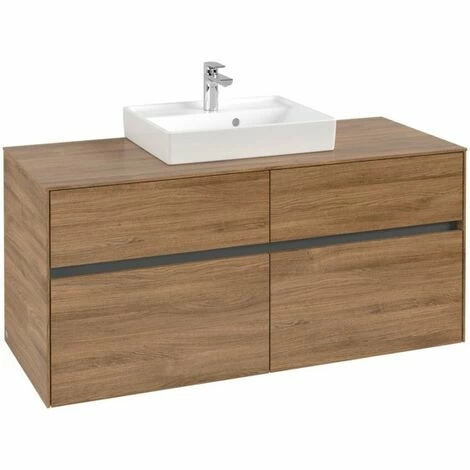 Villeroy & Boch Collaro Waschtischunterschrank Mit 4 Auszügen 120 Cm Kansas Oak Ohne Beleuchtung Mittig 5 Villeroy & Boch Collaro Waschtischunterschrank Mit 4 Auszügen 120 Cm Kansas Oak Ohne Beleuchtung Mittig – Bild 3