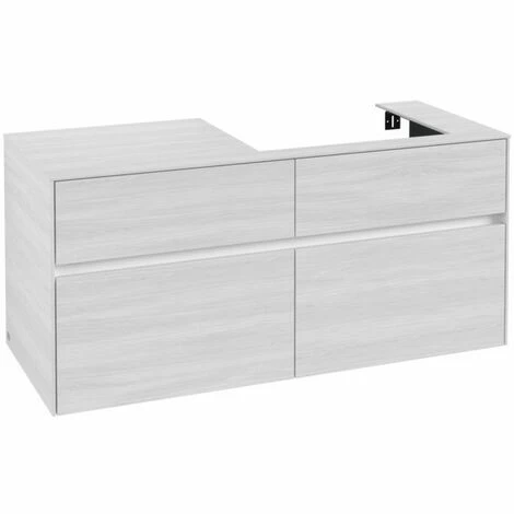 Villeroy & Boch Collaro Waschtischunterschrank Mit 4 Auszügen 120 Cm White Wood Ohne Beleuchtung Rechts 4 Villeroy & Boch Collaro Waschtischunterschrank Mit 4 Auszügen 120 Cm White Wood Ohne Beleuchtung Rechts – Bild 2