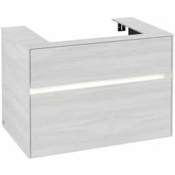 Villeroy & Boch Collaro Waschtischunterschrank 80cm Mit 2 Auszügen White Wood Mit Beleuchtung -VILLEROY & BOCH shop 71606357 2