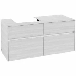 Villeroy & Boch Collaro Waschtischunterschrank Mit 4 Auszügen 120 Cm White Wood Ohne Beleuchtung Links -VILLEROY & BOCH shop 71606358 2
