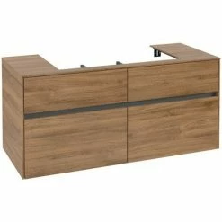 Alternative view of Villeroy & Boch Collaro Waschtischunterschrank 120cm Mit 4 Auszügen Kansas Oak Ohne Beleuchtung
