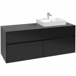 Villeroy & Boch Collaro Waschtischunterschrank Mit 4 Auszügen 140 Cm Black Matt Lacquer Ohne Beleuchtung Rechts 7 Villeroy & Boch Collaro Waschtischunterschrank Mit 4 Auszügen 140 Cm Black Matt Lacquer Ohne Beleuchtung Rechts -VILLEROY & BOCH shop 71606369 3