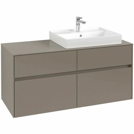 Villeroy & Boch Collaro Waschtischunterschrank Mit 4 Auszügen 120 Cm Truffle Grey Ohne Beleuchtung Rechts 5 Villeroy & Boch Collaro Waschtischunterschrank Mit 4 Auszügen 120 Cm Truffle Grey Ohne Beleuchtung Rechts – Bild 3