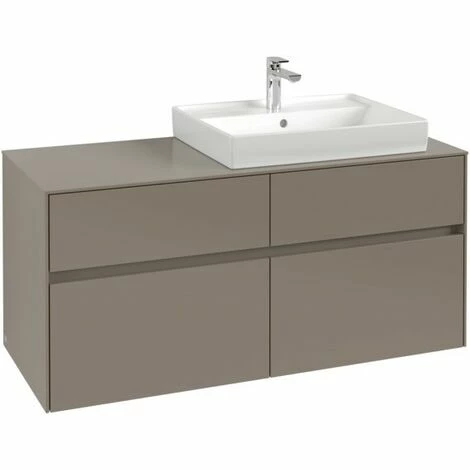 Villeroy & Boch Collaro Waschtischunterschrank Mit 4 Auszügen 120 Cm Truffle Grey Ohne Beleuchtung Rechts 6 Villeroy & Boch Collaro Waschtischunterschrank Mit 4 Auszügen 120 Cm Truffle Grey Ohne Beleuchtung Rechts – Bild 4