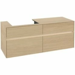 Villeroy & Boch Collaro Waschtischunterschrank Mit 4 Auszügen 140 Cm Nordic Oak Mit Beleuchtung Links 6 Villeroy & Boch Collaro Waschtischunterschrank Mit 4 Auszügen 140 Cm Nordic Oak Mit Beleuchtung Links -VILLEROY & BOCH shop 71606391 2