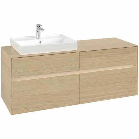 Villeroy & Boch Collaro Waschtischunterschrank Mit 4 Auszügen 140 Cm Nordic Oak Mit Beleuchtung Links 5 Villeroy & Boch Collaro Waschtischunterschrank Mit 4 Auszügen 140 Cm Nordic Oak Mit Beleuchtung Links – Bild 3