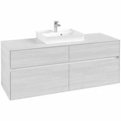 Villeroy & Boch Collaro Waschtischunterschrank Mit 4 Auszügen 140 Cm White Wood Ohne Beleuchtung Mittig 7 Villeroy & Boch Collaro Waschtischunterschrank Mit 4 Auszügen 140 Cm White Wood Ohne Beleuchtung Mittig -VILLEROY & BOCH shop 71606400 3