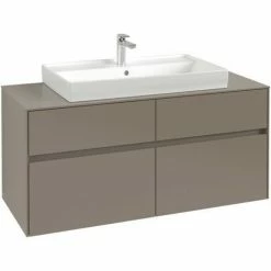 Villeroy & Boch Collaro Waschtischunterschrank 120cm Mit 4 Auszügen Truffle Grey Ohne Beleuchtung 5 Villeroy & Boch Collaro Waschtischunterschrank 120cm Mit 4 Auszügen Truffle Grey Ohne Beleuchtung -VILLEROY & BOCH shop 71606405 4